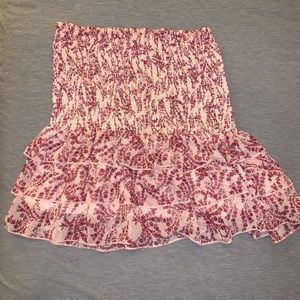 Mini Ruffle Pink Skirt - Worn once!!